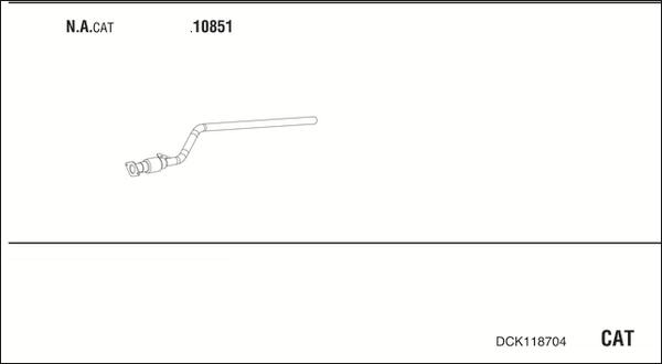 Fonos DCK118704 - Система випуску ОГ autocars.com.ua