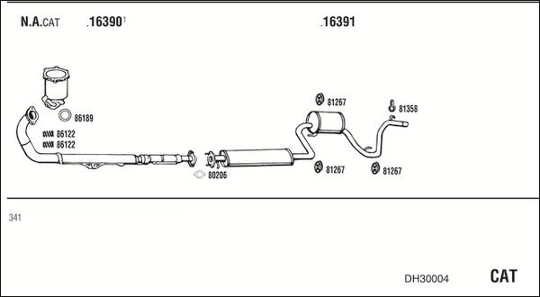 Fonos DH30004 - Система випуску ОГ autocars.com.ua