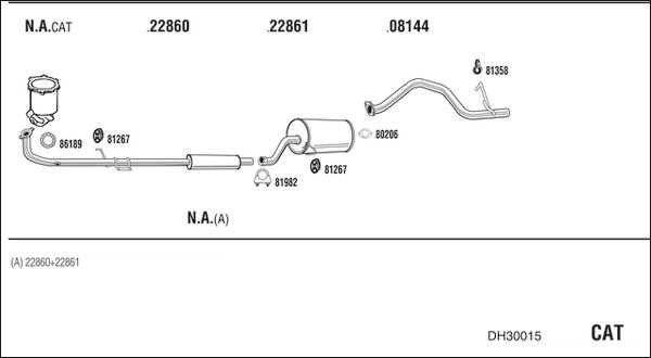 Fonos DH30015 - Система випуску ОГ autocars.com.ua