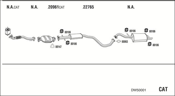 Fonos DW50001 - Система випуску ОГ autocars.com.ua