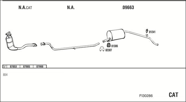 Fonos FI30286 - Система випуску ОГ autocars.com.ua