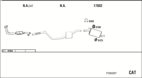 Fonos FI30297 - Система випуску ОГ autocars.com.ua