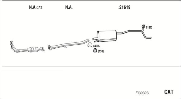 Fonos FI30323 - Система випуску ОГ autocars.com.ua