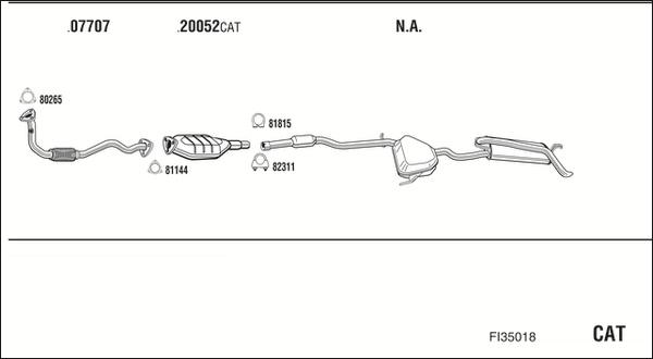 Fonos FI35018 - Система випуску ОГ autocars.com.ua