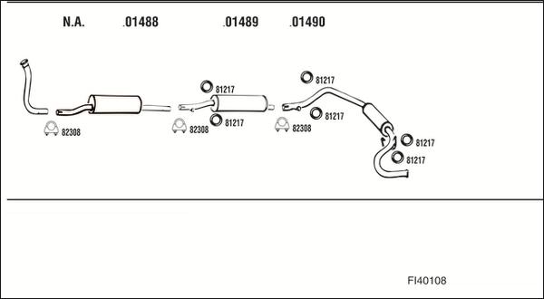 Fonos FI40108 - Система випуску ОГ autocars.com.ua