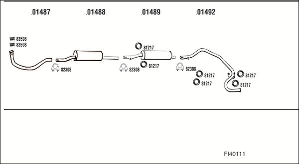 Fonos FI40111 - Система випуску ОГ autocars.com.ua