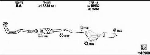 Fonos FI50012 - Система випуску ОГ autocars.com.ua