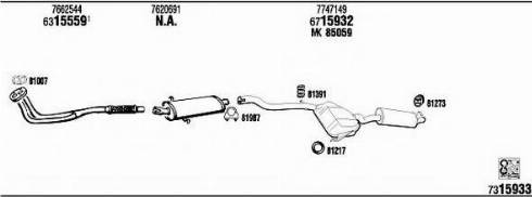 Fonos FI50041 - Система випуску ОГ autocars.com.ua
