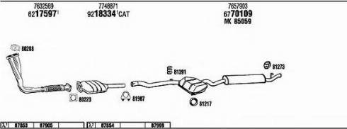 Fonos FI55033 - Система випуску ОГ autocars.com.ua