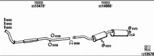 Fonos FI61145 - Система випуску ОГ autocars.com.ua
