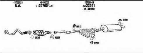 Fonos FI95047B - Система випуску ОГ autocars.com.ua