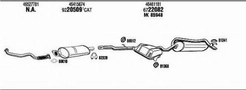 Fonos FI98053B - Система випуску ОГ autocars.com.ua