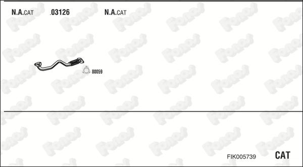 Fonos FIK005739 - Система випуску ОГ autocars.com.ua