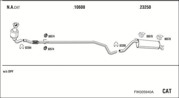 Fonos FIK005940A - Система випуску ОГ autocars.com.ua