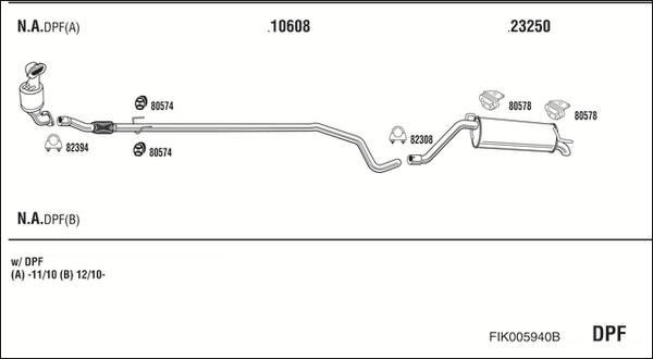 Fonos FIK005940B - Система випуску ОГ autocars.com.ua