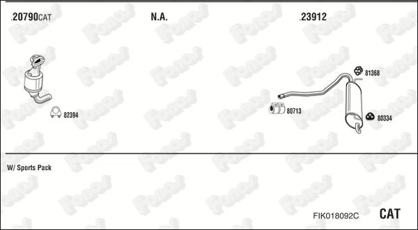 Fonos FIK018092C - Система випуску ОГ autocars.com.ua