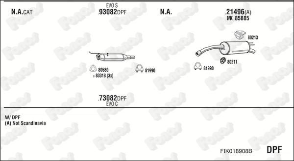 Fonos FIK018908B - Система випуску ОГ autocars.com.ua