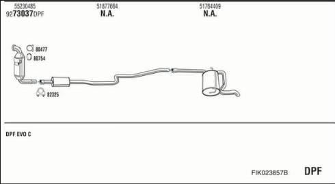 Fonos FIK023857B - Система випуску ОГ autocars.com.ua