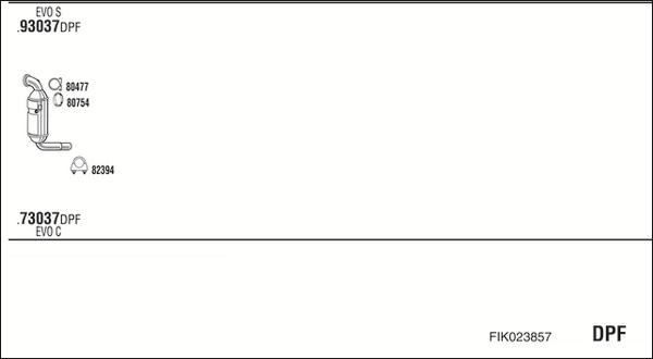 Fonos FIK023857 - Система випуску ОГ autocars.com.ua