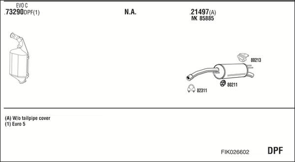 Fonos FIK026602 - Система випуску ОГ autocars.com.ua