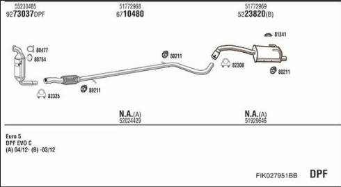 Fonos FIK027951BB - Система випуску ОГ autocars.com.ua