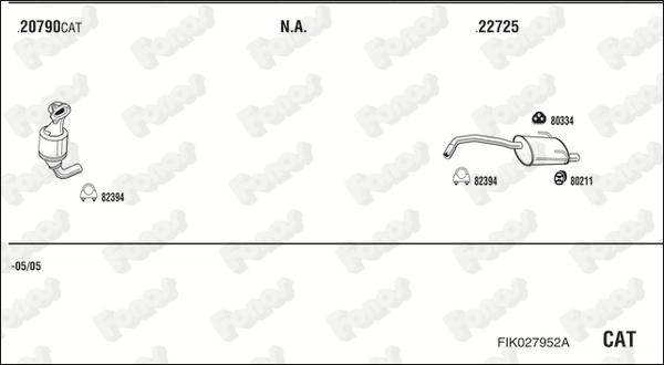 Fonos FIK027952A - Система випуску ОГ autocars.com.ua