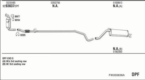 Fonos FIK055636A - Система випуску ОГ autocars.com.ua