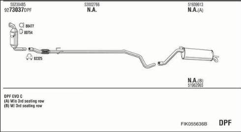 Fonos FIK055636B - Система випуску ОГ autocars.com.ua