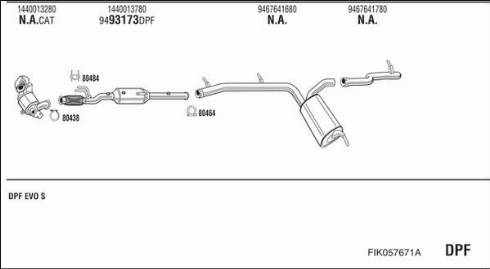 Fonos FIK057671A - Система випуску ОГ autocars.com.ua