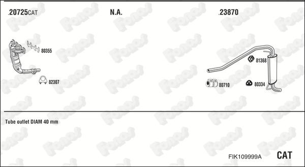 Fonos FIK109999A - Система випуску ОГ autocars.com.ua