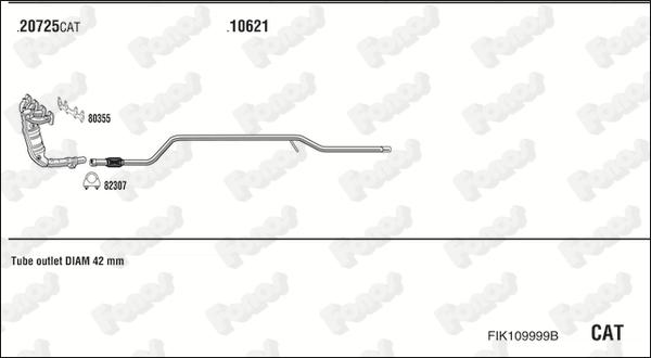 Fonos FIK109999B - Система випуску ОГ autocars.com.ua