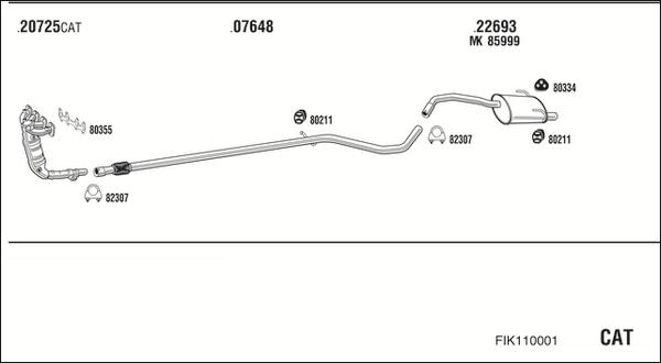 Fonos FIK110001 - Система випуску ОГ autocars.com.ua