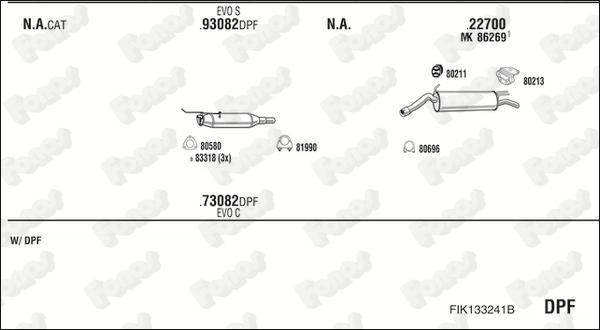 Fonos FIK133241B - Система випуску ОГ autocars.com.ua