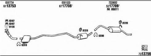Fonos FO20245 - Система випуску ОГ autocars.com.ua