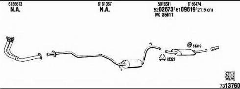 Fonos FO31284 - Система випуску ОГ autocars.com.ua