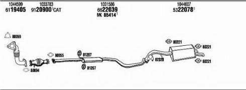 Fonos FO31533 - Система випуску ОГ autocars.com.ua