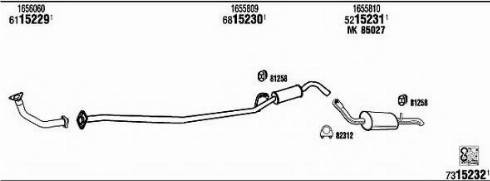 Fonos FO51355 - Система випуску ОГ autocars.com.ua