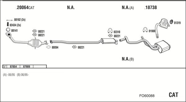 Fonos FO60088 - Система випуску ОГ autocars.com.ua