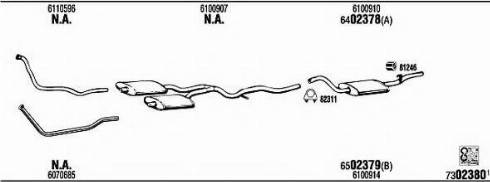 Fonos FO61463B - Система випуску ОГ autocars.com.ua