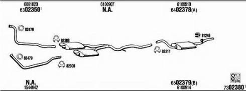 Fonos FO61625A - Система випуску ОГ autocars.com.ua
