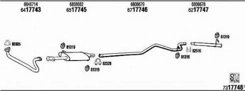 Fonos FO80552 - Система випуску ОГ autocars.com.ua