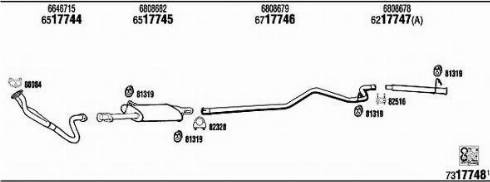 Fonos FO80553 - Система випуску ОГ autocars.com.ua