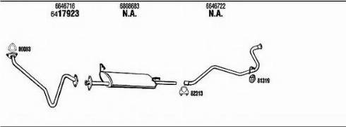 Fonos FO80557 - Система випуску ОГ autocars.com.ua