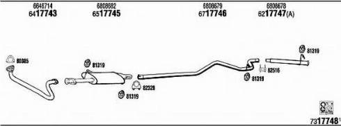 Fonos FO80638A - Система випуску ОГ autocars.com.ua