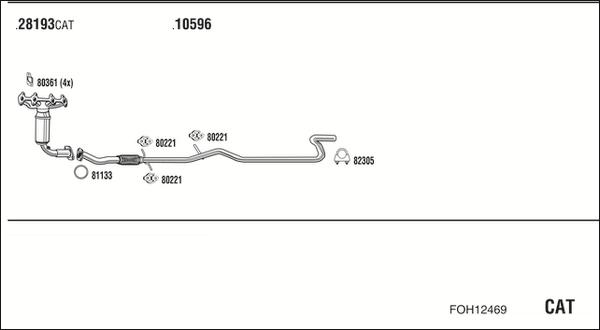 Fonos FOH12469 - Система випуску ОГ autocars.com.ua