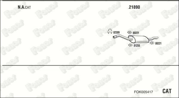 Fonos FOK005417 - Система випуску ОГ autocars.com.ua