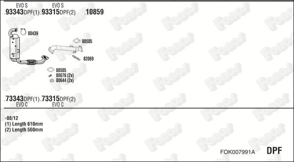 Fonos FOK007991A - Система випуску ОГ autocars.com.ua