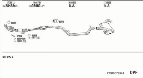 Fonos FOK007997A - Система випуску ОГ autocars.com.ua