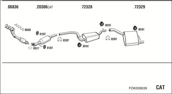 Fonos FOK009639 - Система випуску ОГ autocars.com.ua