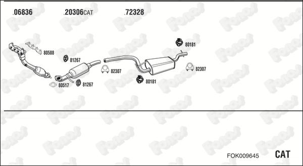 Fonos FOK009645 - Система випуску ОГ autocars.com.ua